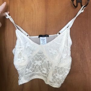Off white crop/bra